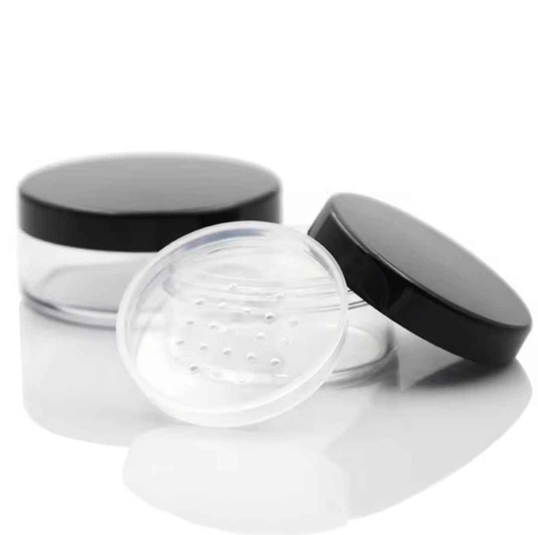 Loose Powder Container with sieve/cosmetics makeup container, Beauty