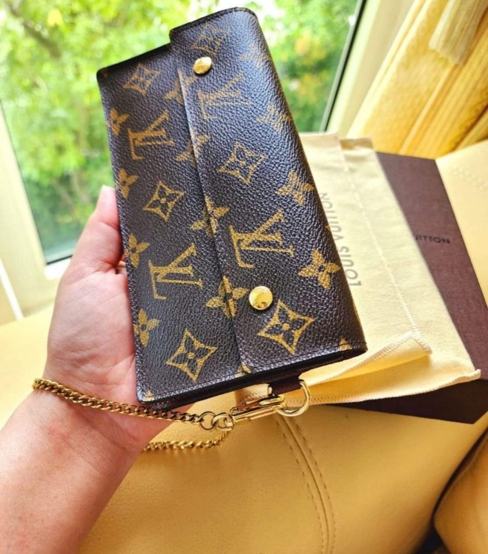 Louis Vuitton accordion wallet/wristlet, Luxury, Bags & Wallets on