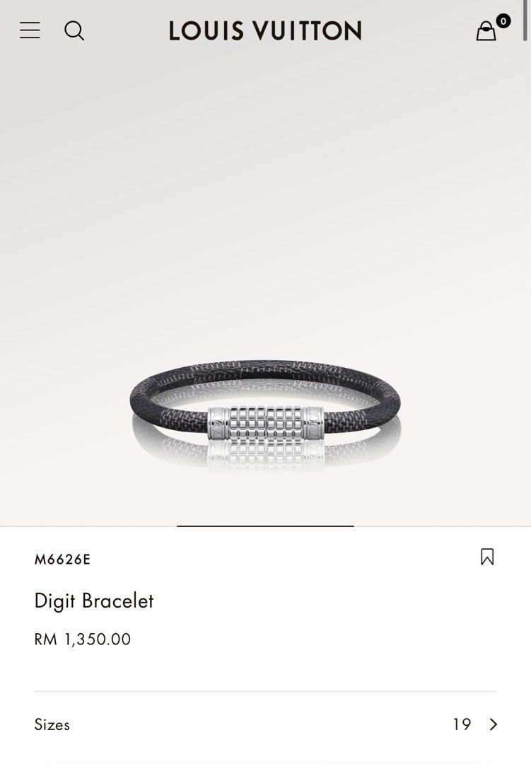 Keep It Bracelet Damier Graphite Canvas - Fashion Jewelry M8152E