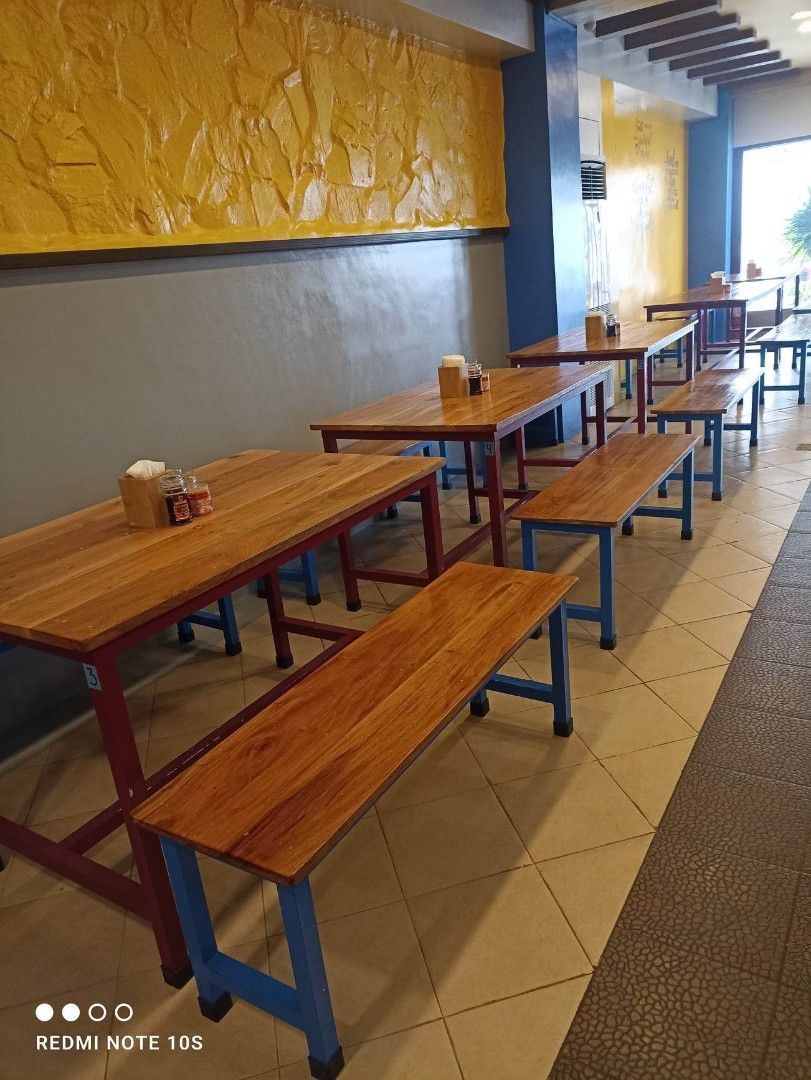 Made to order restaurant table and chairs metal frames (Category: Tables & Sets) located in Rosario. Submitted by newdragon_889be6 (Listing ID 1228679016, Image 2). Description: Quality but in less price made in MAHOGANY.