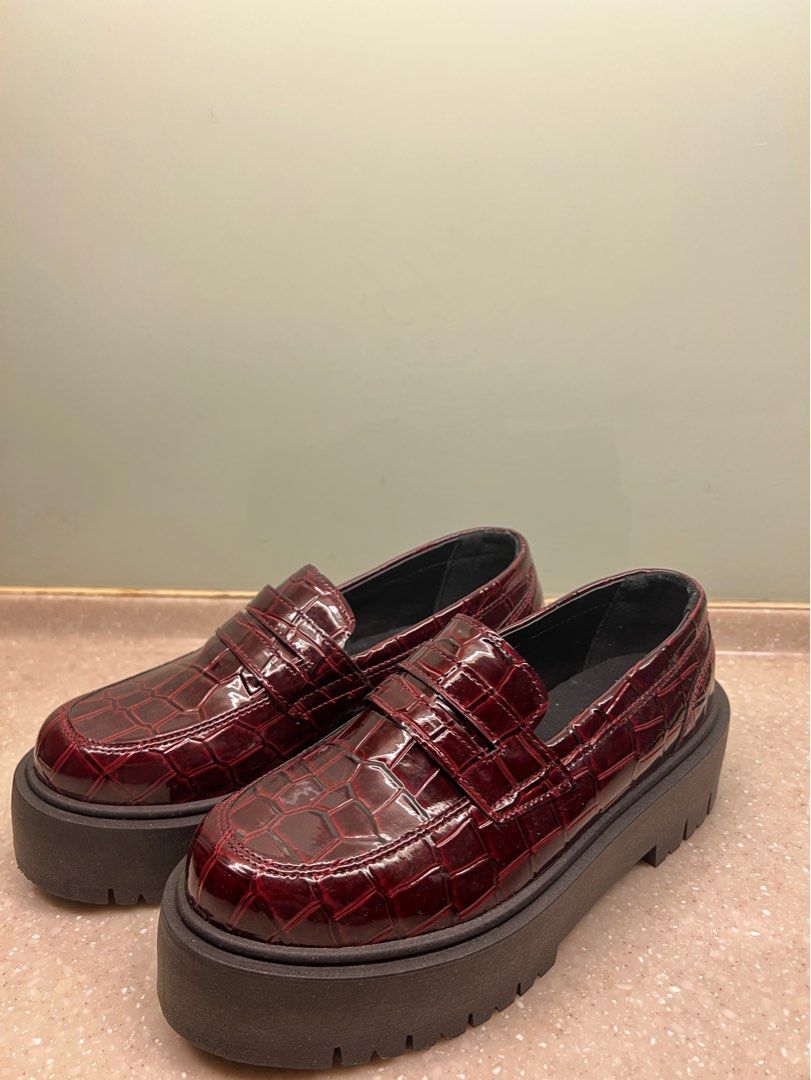Maroon loafers deals