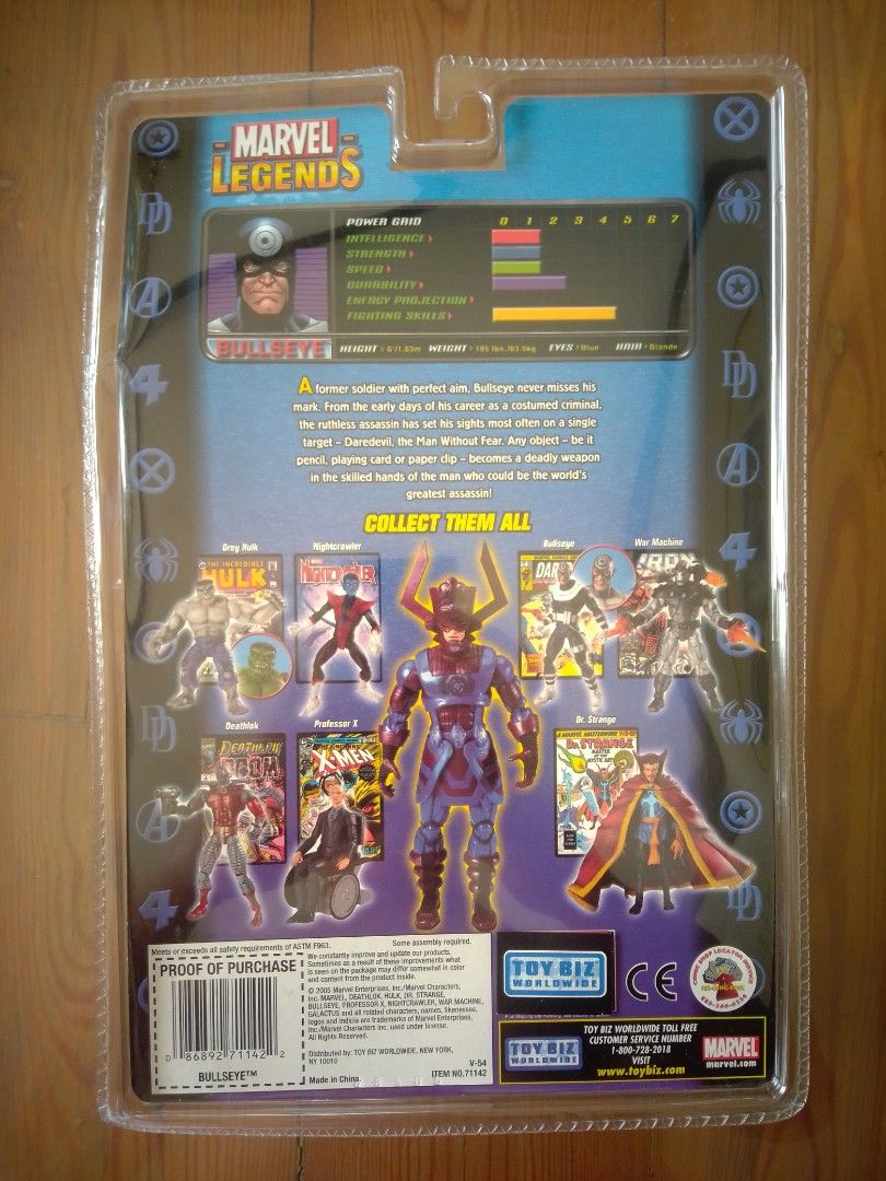 Marvel legends Bullseye Galactus Series, Hobbies & Toys, Toys