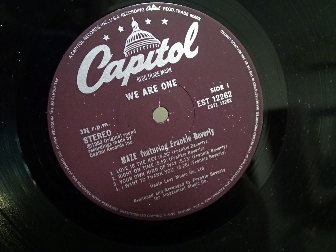 Maze Featuring Frankie Beverly We Are One LP Vinyl, Hobbies & Toys