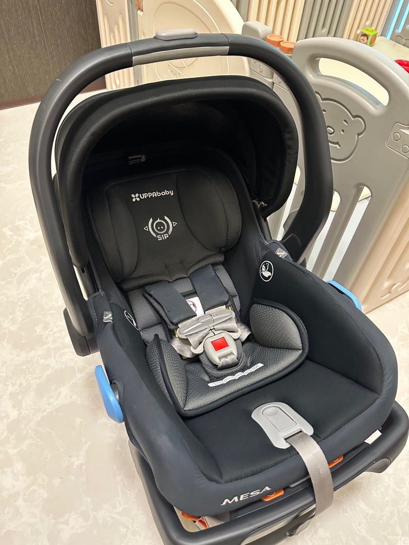 Uppababy MESA Infant Car Seat Black + MESA Base, Babies & Kids, Going