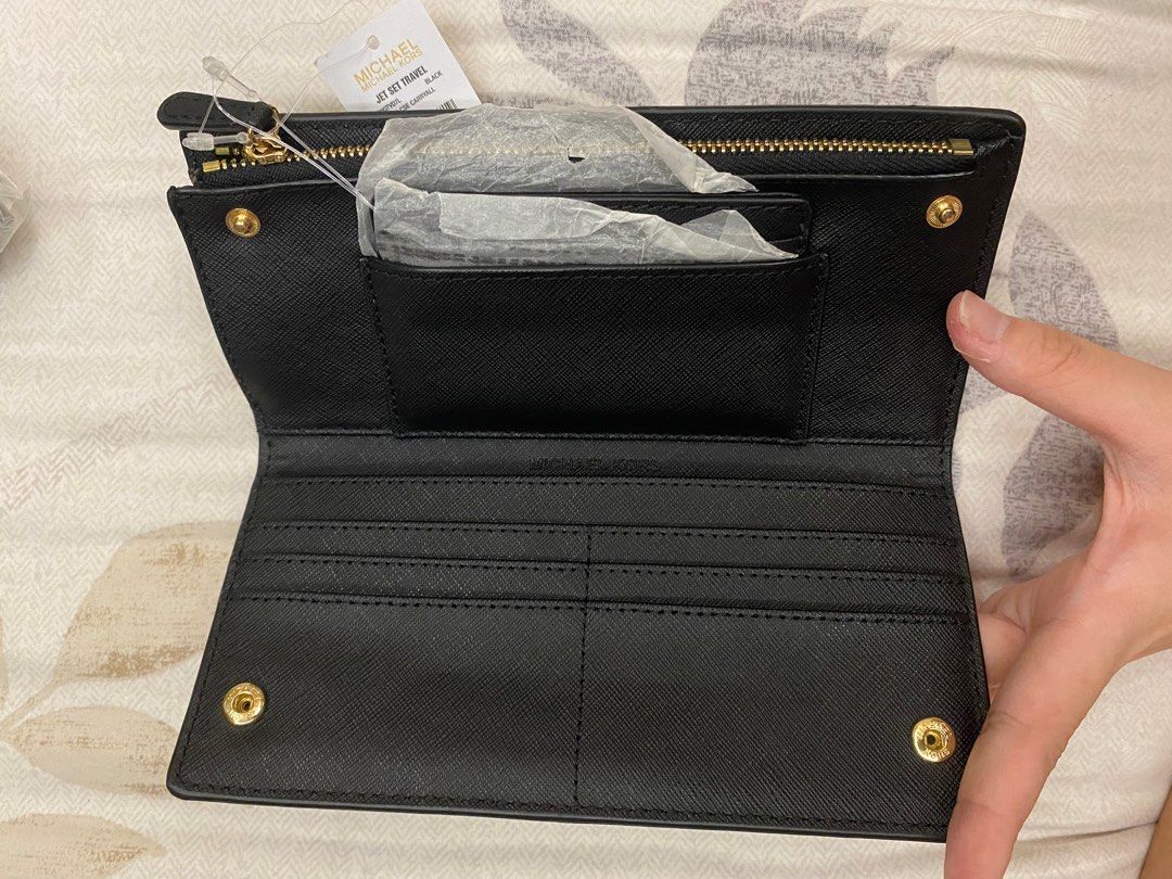 Michael michael kors fulton leather carryall wallet $138.00 hot sale
