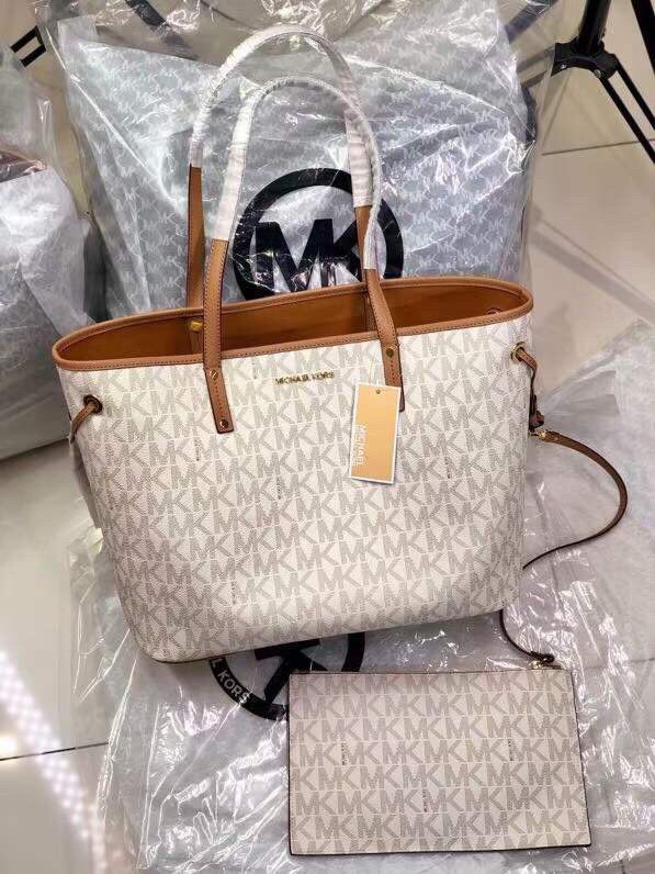 White on sale mk tote