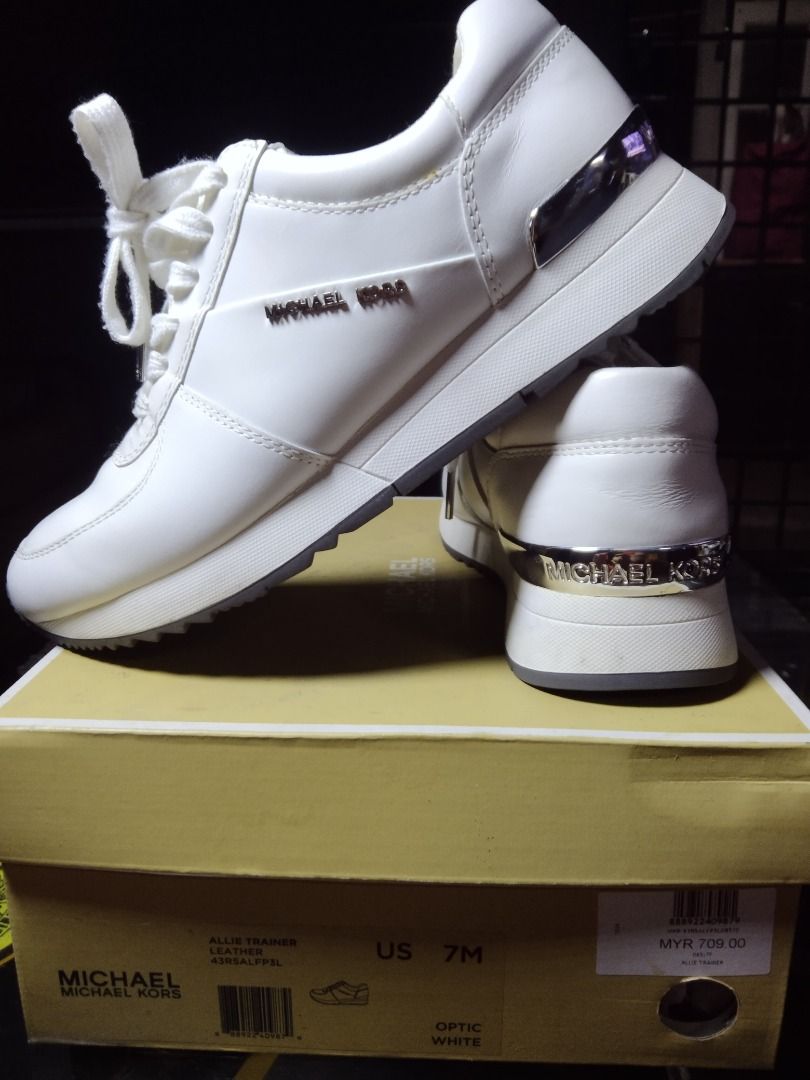 Michael kors allie cheap trainer optic white