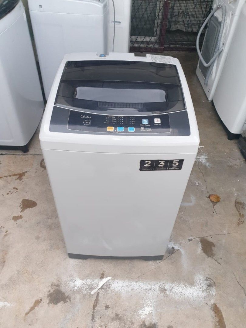 Midea washer 7.5kg, TV & Home Appliances, Washing Machines and Dryers