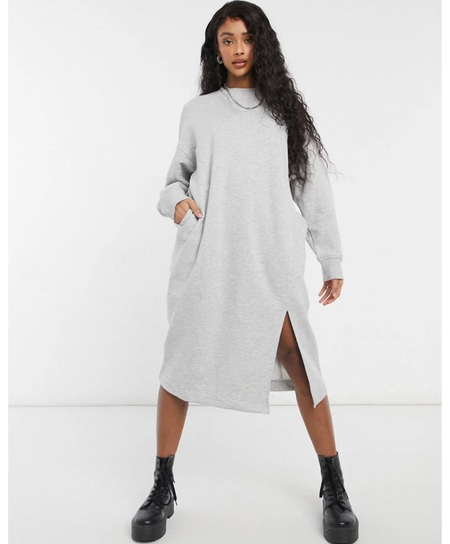 monki knit dress Knitted Open-Back Dress