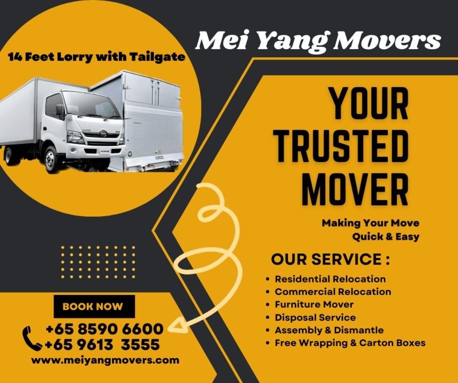 MOVER | MOVERS AND DELIVERY | MOVING SERVICE | FURNITURE MOVER | CHEAP MOVER | BED MOVER | PIANO MOVER | FISH TANK MOVER | MOVERS CHEAP WITH MANPOWER | OFFICE MOVER | ROOM MOVER | DISMANTLE AND DISPOSAL SERVICES | MOVERS CHEAP WITH MANPOWER (Category: House Moving) located in Singapore. Submitted by meiyangmovers (Listing ID 1228590579, Image 3). Description: 🚚 Mei Yang Movers🚚10 years of professional experience in moving service! With our prof
