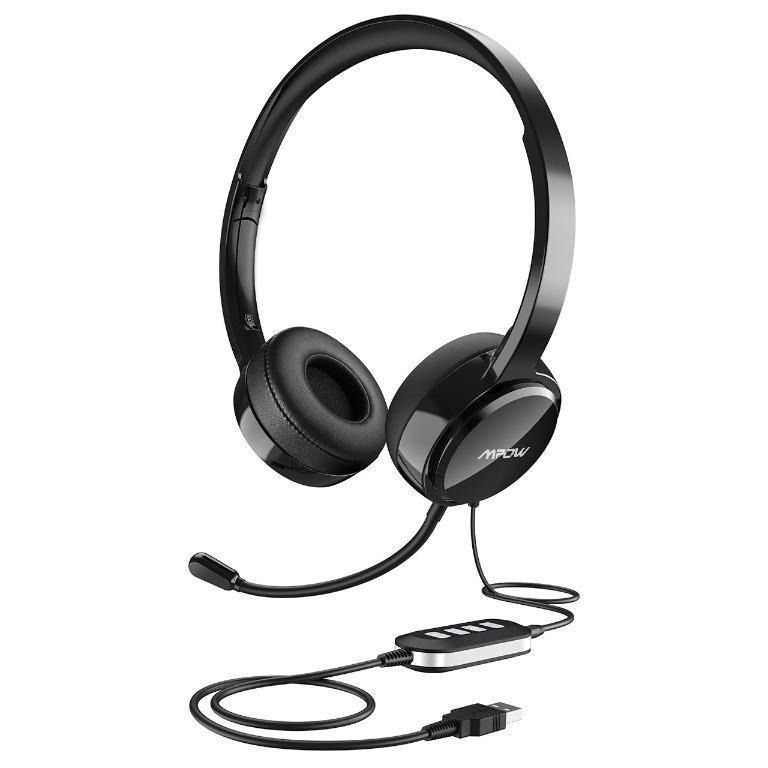 Mpow Wired Computer Headset PA071A, Audio, Headphones & Headsets on