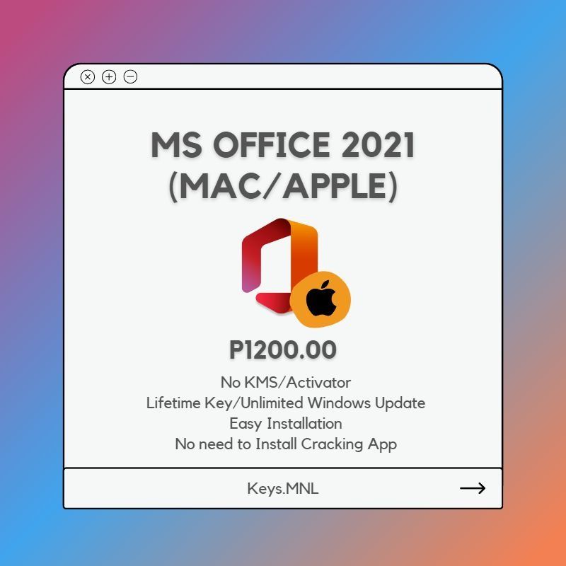 MS OFFICE 2019 for MACBOOK LICENSE KEY, Computers & Tech, Office & Business  Technology on Carousell