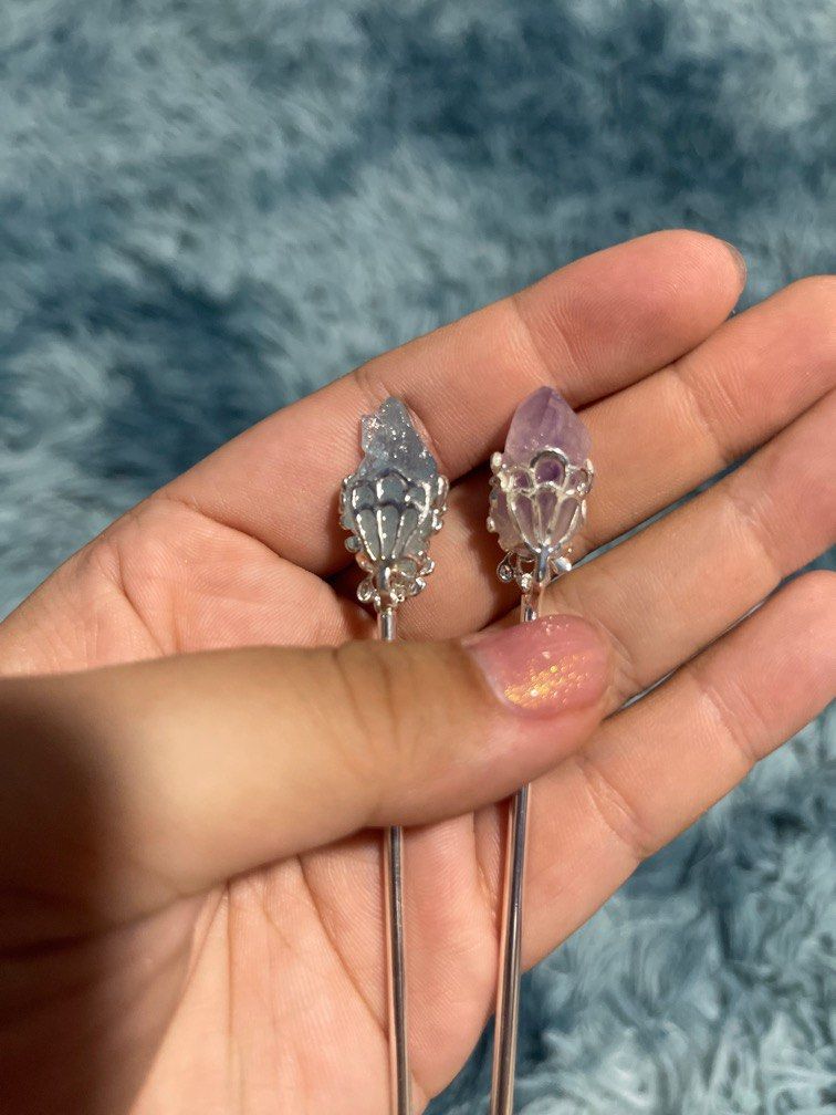 Natural Crystal Hair pin Women s Fashion Jewelry Organisers