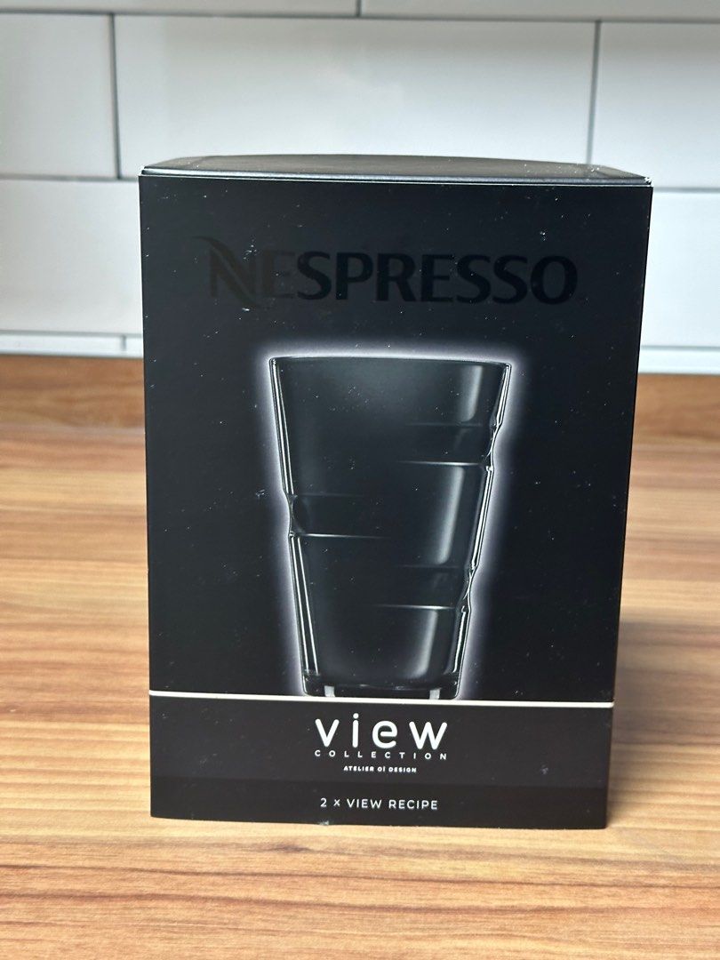 Nespresso VIEW Recipe Glasses x 2 (350ml), Furniture & Home Living
