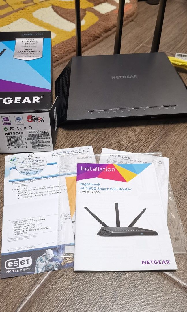 Netgear nighthawk R7000 AC1900 smart wifi router 5G / 2.4ghz, 電腦＆科技, 電腦