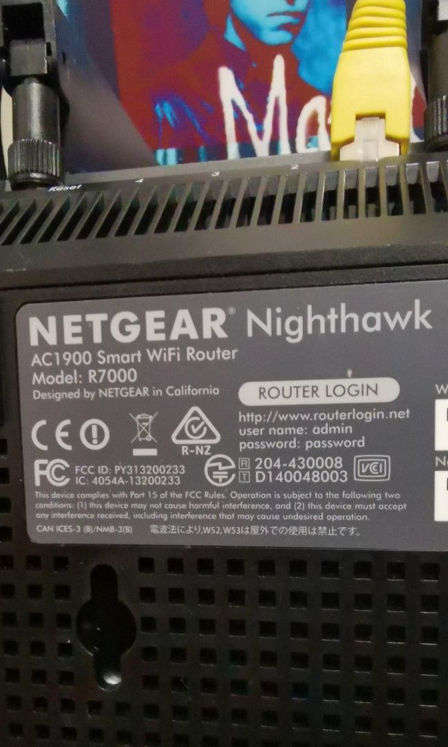 Netgear nighthawk R7000 AC1900 smart wifi router 5G / 2.4ghz, 電腦＆科技, 電腦