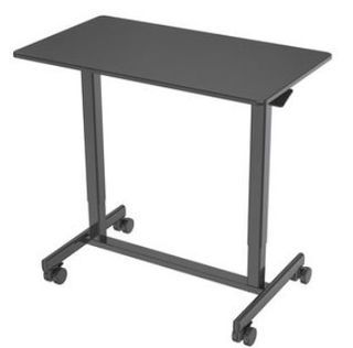 <<New Arrival!!!>>High Quality Pneumatic height adjustable Ergonomic table/ Mobile Office/ Home Desk / Kids Study Table rectangular with lockable Wheels