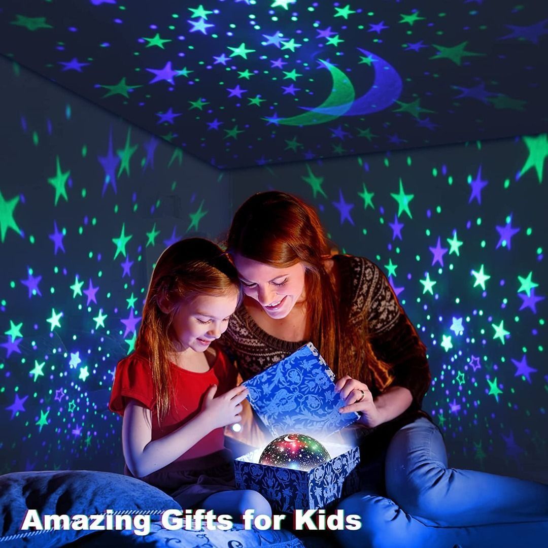 Nursery night shop light star projector