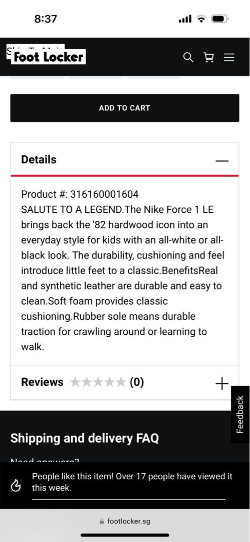 baby air force ones footlocker