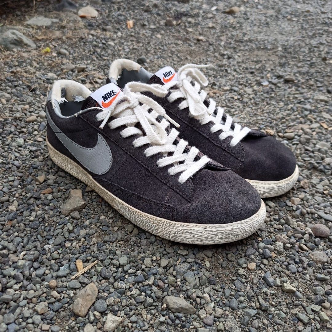 Nike blazer low vintage gris outlet