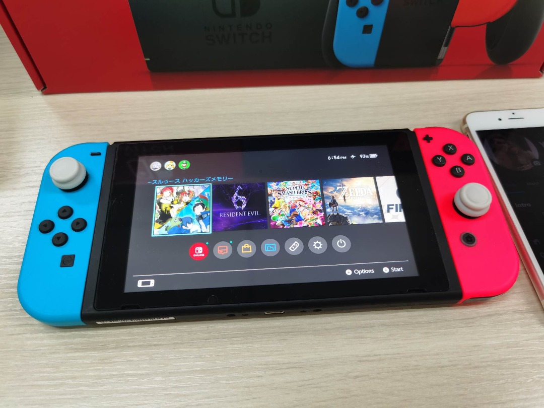 Nintendo Switch V2 Neon Blue Red (Free 128Gb Sd Card), Video Gaming, Video  Game Consoles, Nintendo On Carousell