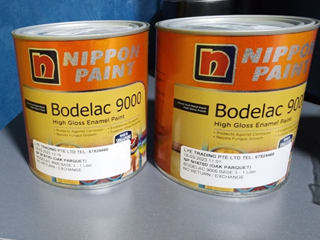Nippon Paint Bodelac 9000 (Oak Parquet), Furniture & Home Living, Home