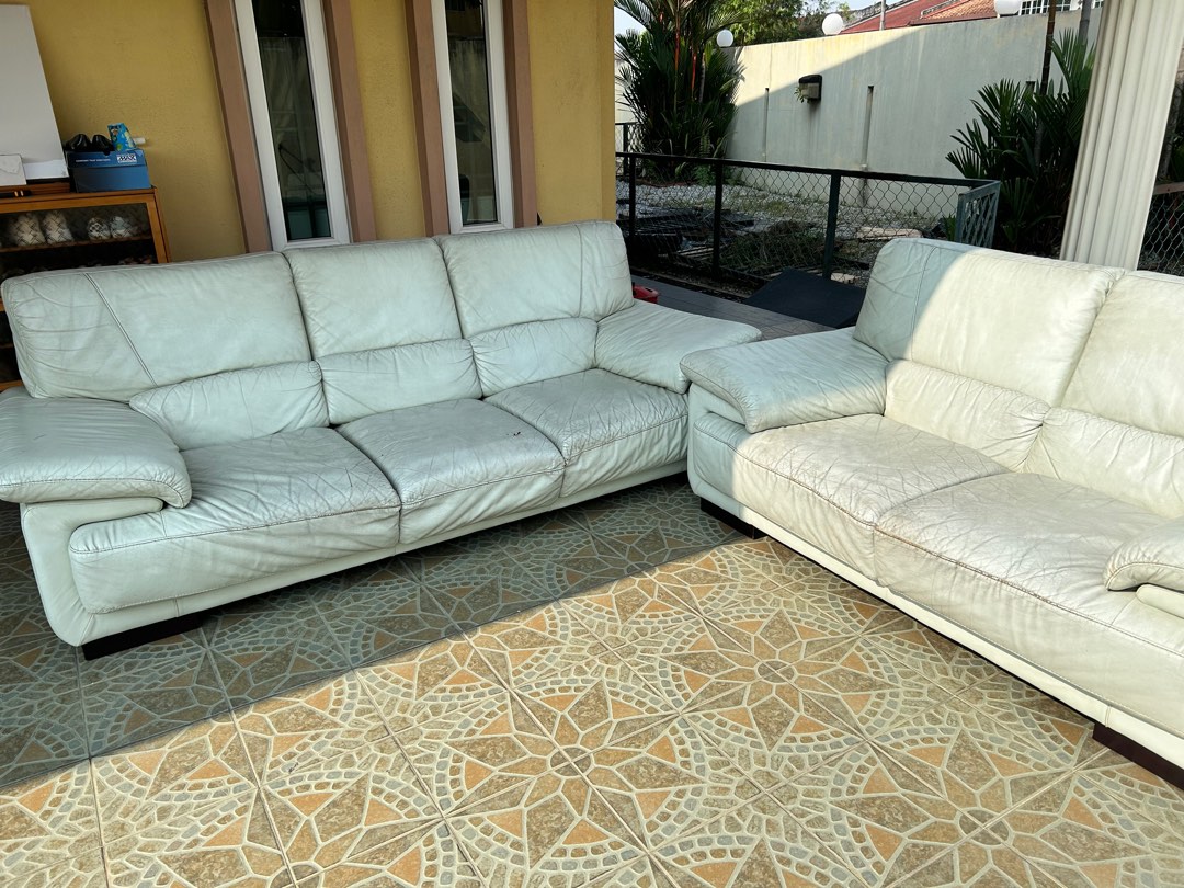 Old Sofa Set to be given away, Furniture & Home Living, Furniture