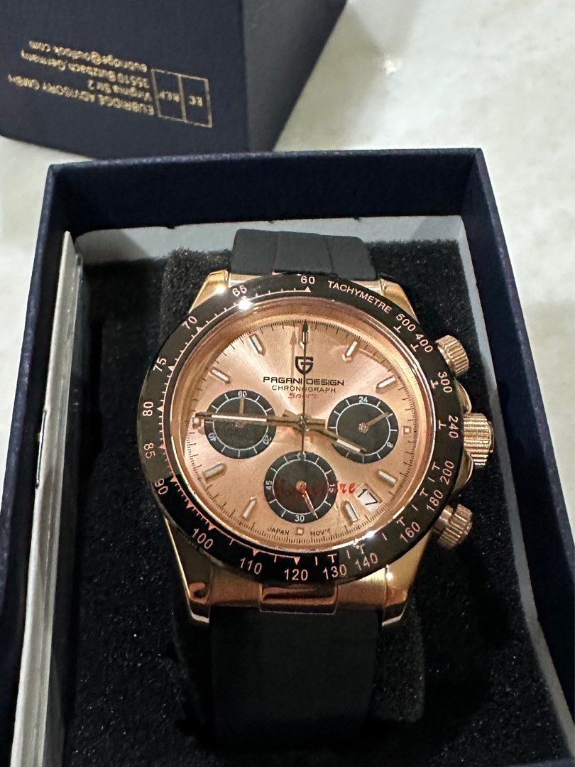 Pagani design best sale daytona rose gold