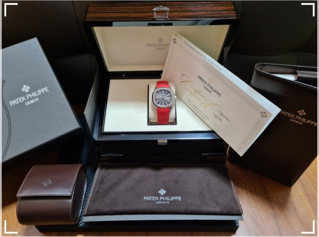 Patek Philippe 5167A-012 Limited Edition Full Set (Category: Watches) located in Singapore. Submitted by box.boss (Listing ID 1228618458, Image 3). Description: Patek Philippe 5167A-012 | Aquanaut Singapore Limited Edition Full Set ^Collection: Aquanaut ^Model reference: 5167A-012 ^Case/Size: Steel, 40.8mm ^Dial: Black ^Movement: Automatic-winding ^Functions: Date, hours, minute, seconds ^Specificity: Singapore Limited Edition ^Condition: Like ne