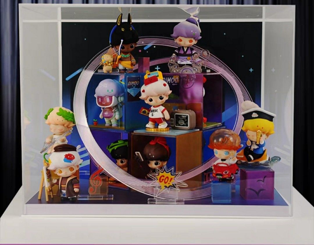 [POPMART DISPLAY CASE] POPMART DIMOO TIME ROAMING SERIES HIGH QUALITY