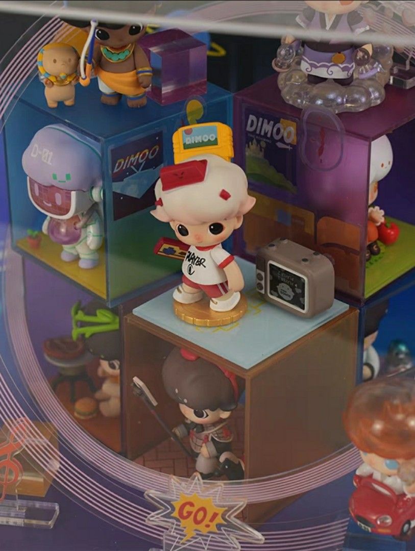 [POPMART DISPLAY CASE] POPMART DIMOO TIME ROAMING SERIES HIGH QUALITY