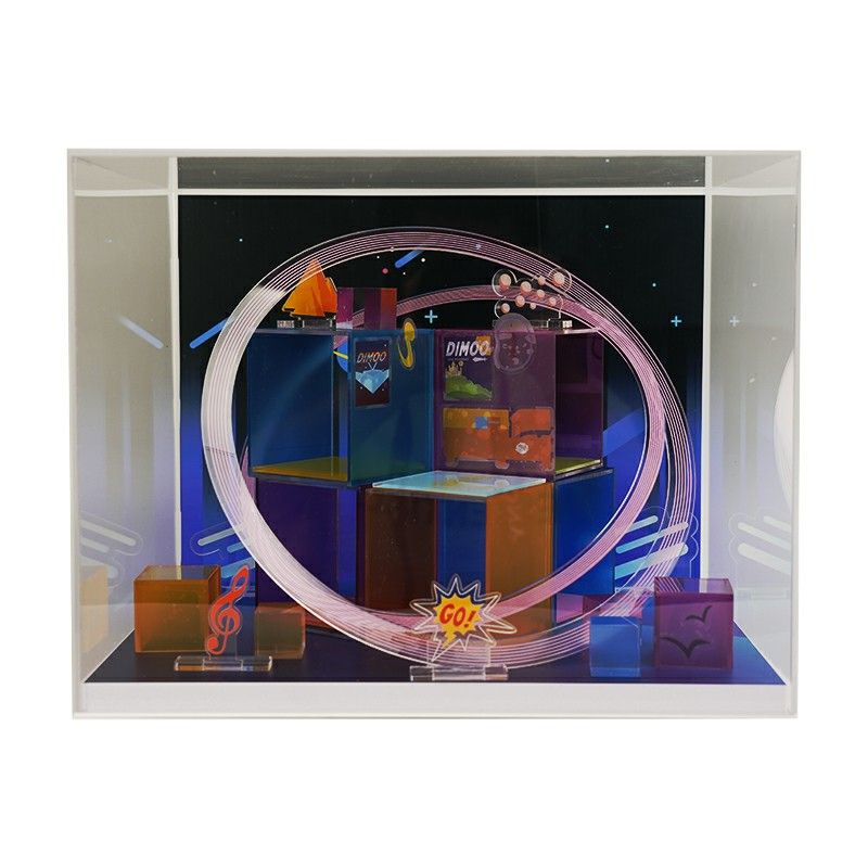 [POPMART DISPLAY CASE] POPMART DIMOO TIME ROAMING SERIES HIGH QUALITY ...