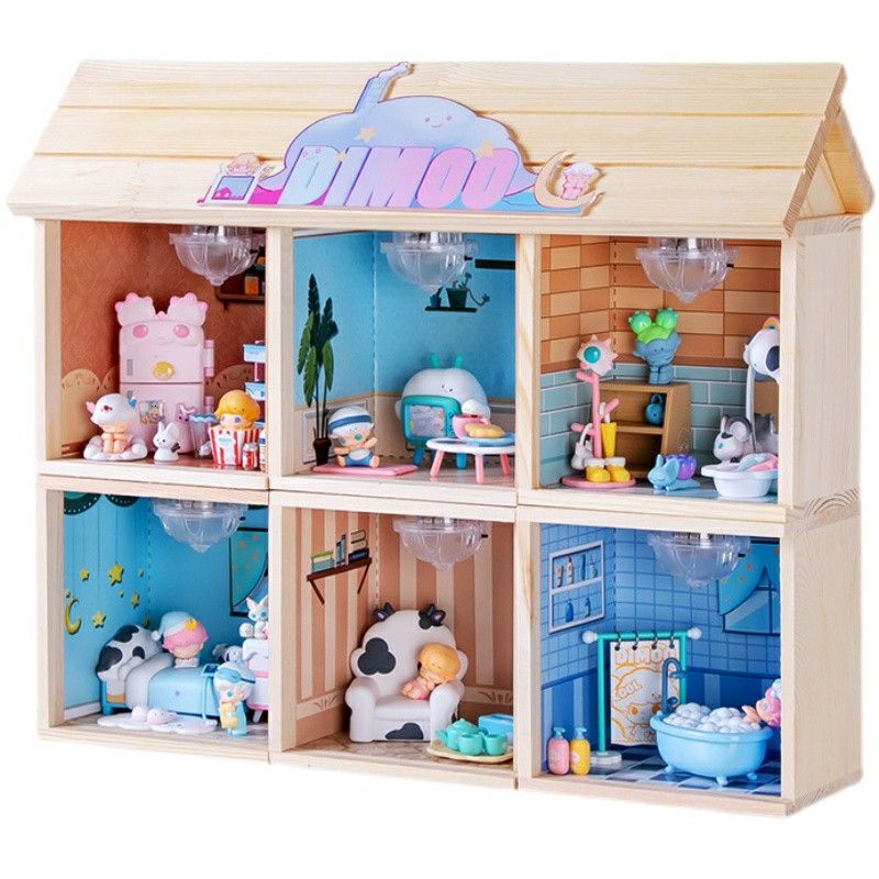 [POPMART DISPLAY CASE] POPMART DIMOO HOMEBODY SERIES HIGH QUALITY ...