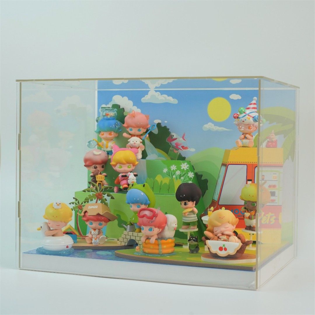 [POPMART DISPLAY CASE] POPMART DIMOO PETS VACATION HIGH QUALITY ACRYLIC