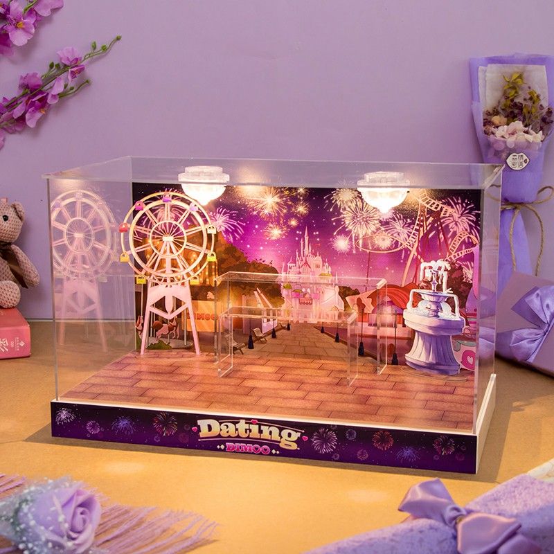 [POPMART DISPLAY CASE] POPMART DIMOO DATING SERIES HIGH QUALITY THEMED ...