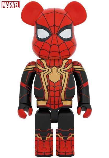 [Pre-Order] BE@RBRICK x Spider-Man Integrated Suit 100%+400%/1000%  bearbrick spiderman iron spider