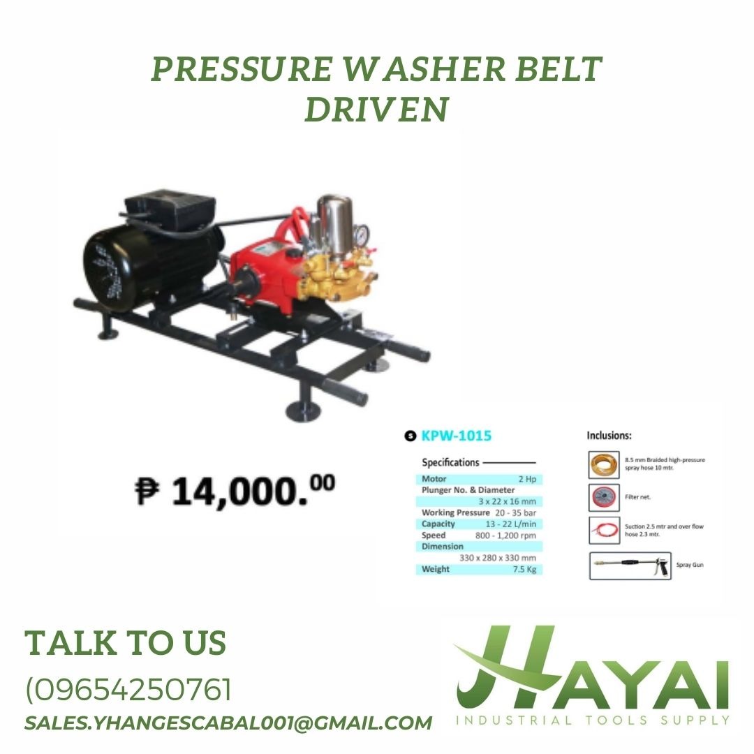 PRESSURE WASHER(Belt Driven), Commercial & Industrial, Construction