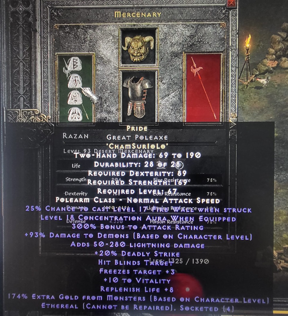 Pride Runeword (NonLadder) Diablo 2 Resurrected (Desktop version) D2R