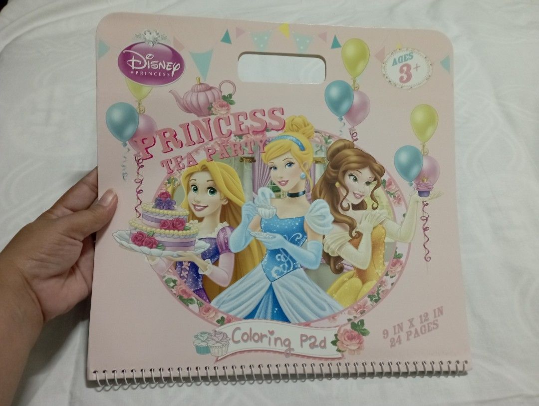 Disney Princess : Princess Tea Party Coloring Pad on Carousell