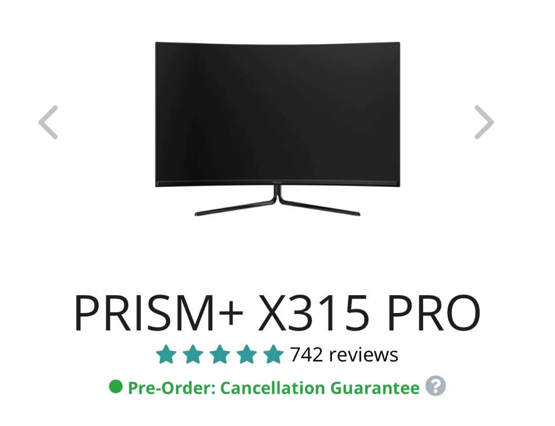 Prism+ X315 PRO 2k 165hz 1ms , Computers & Tech, Parts & Accessories ...