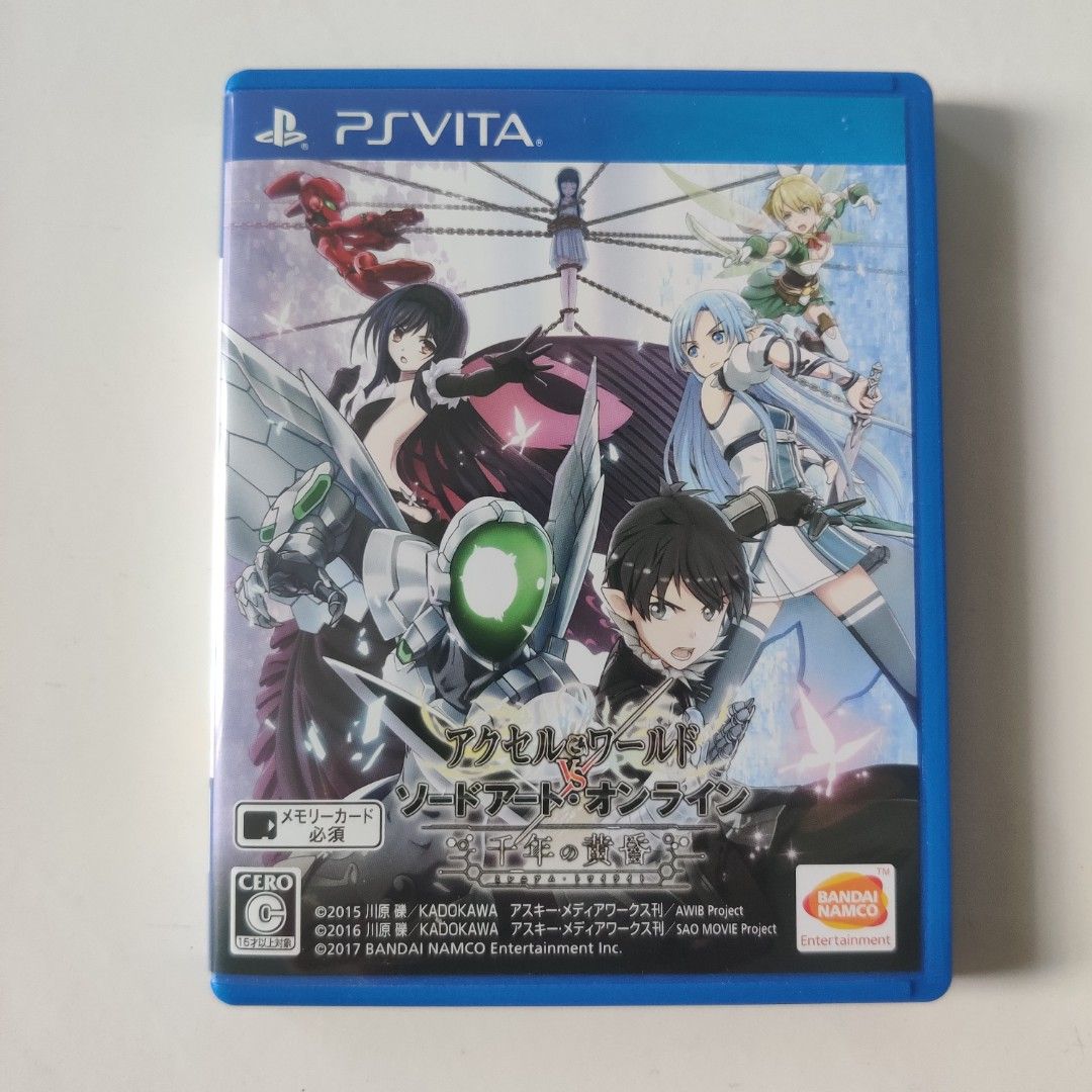 Ps Vita Accel World Vs Sword Art Online Millennium Twilight Dengki Limited Edition Video 1227