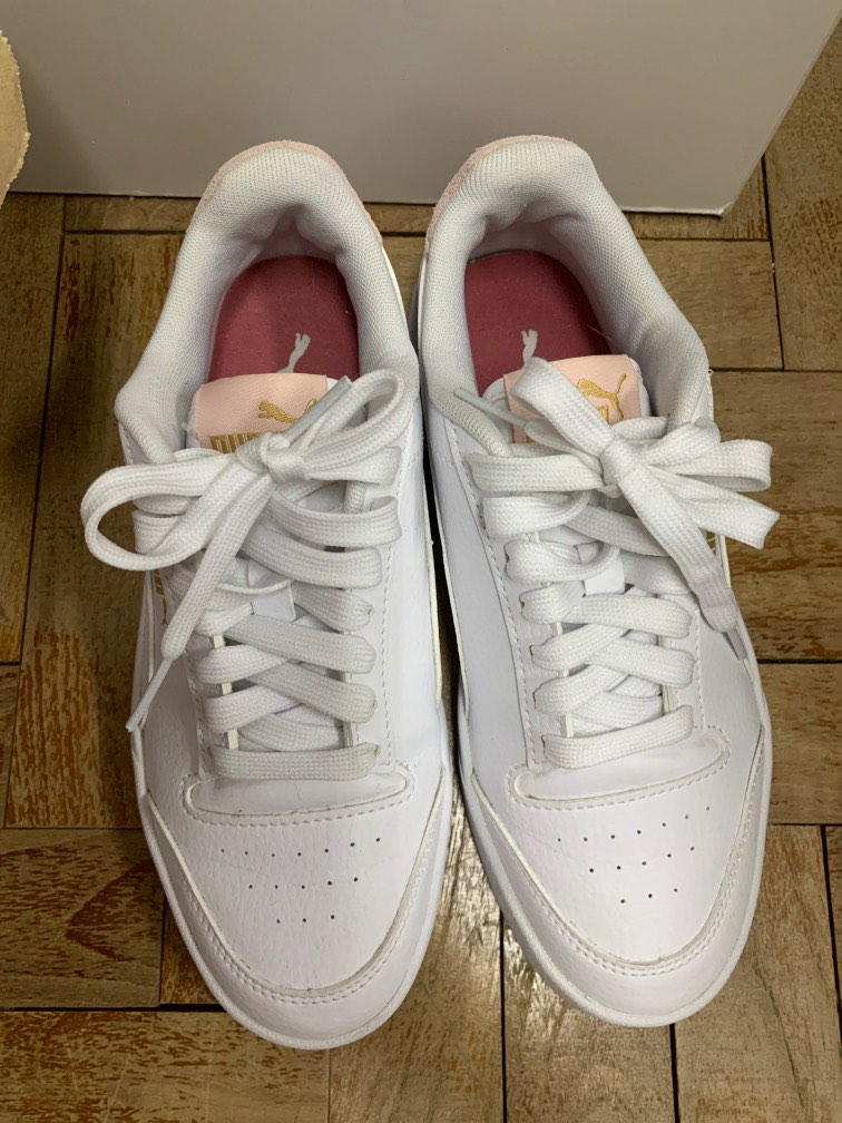 Puma white pink sneakers walking running shoes Women s Fashion