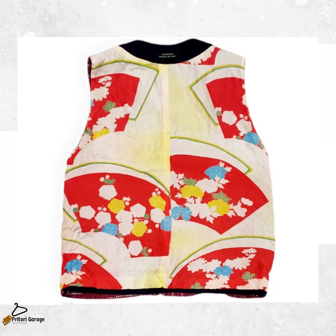 MEDI REVERSIBLE VINTAGE FLOWER KNIT VEST 通販