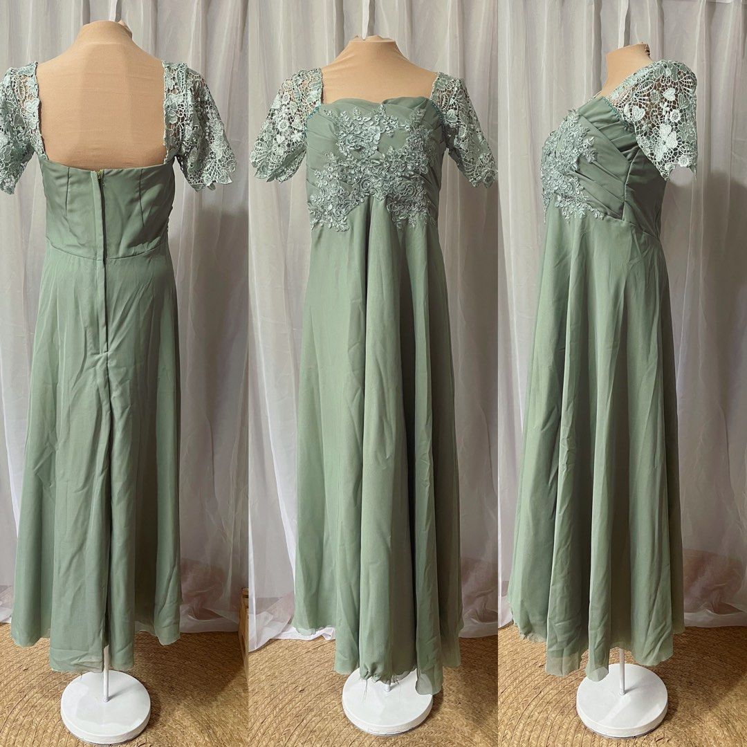 Sage green mother discount of the bride
