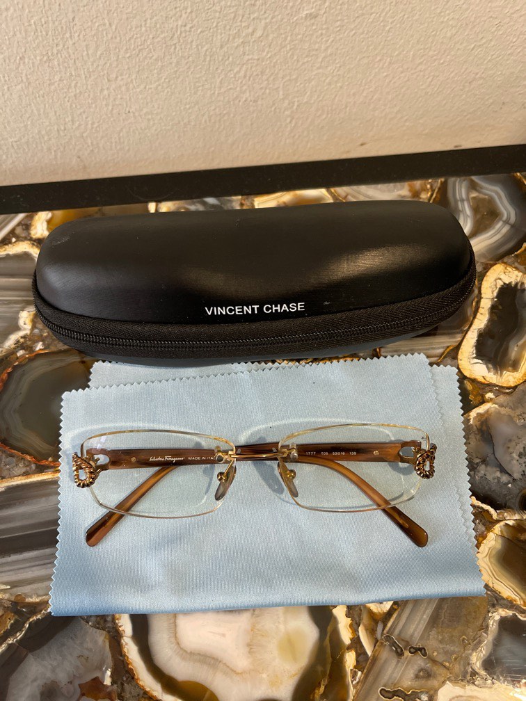 Salvatore Ferragamo Spectacles eye-glasses frameless, Women's Fashion ...