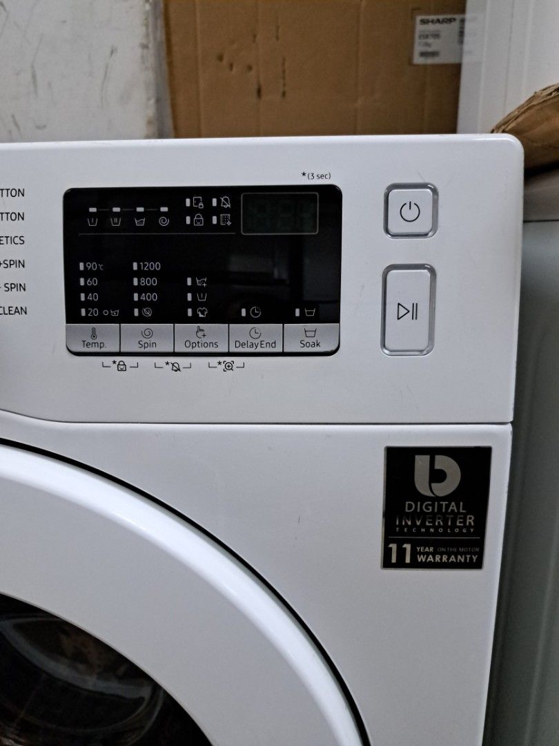 Samsung 7.5kg front load Washing Machine washer inverter 4ticks