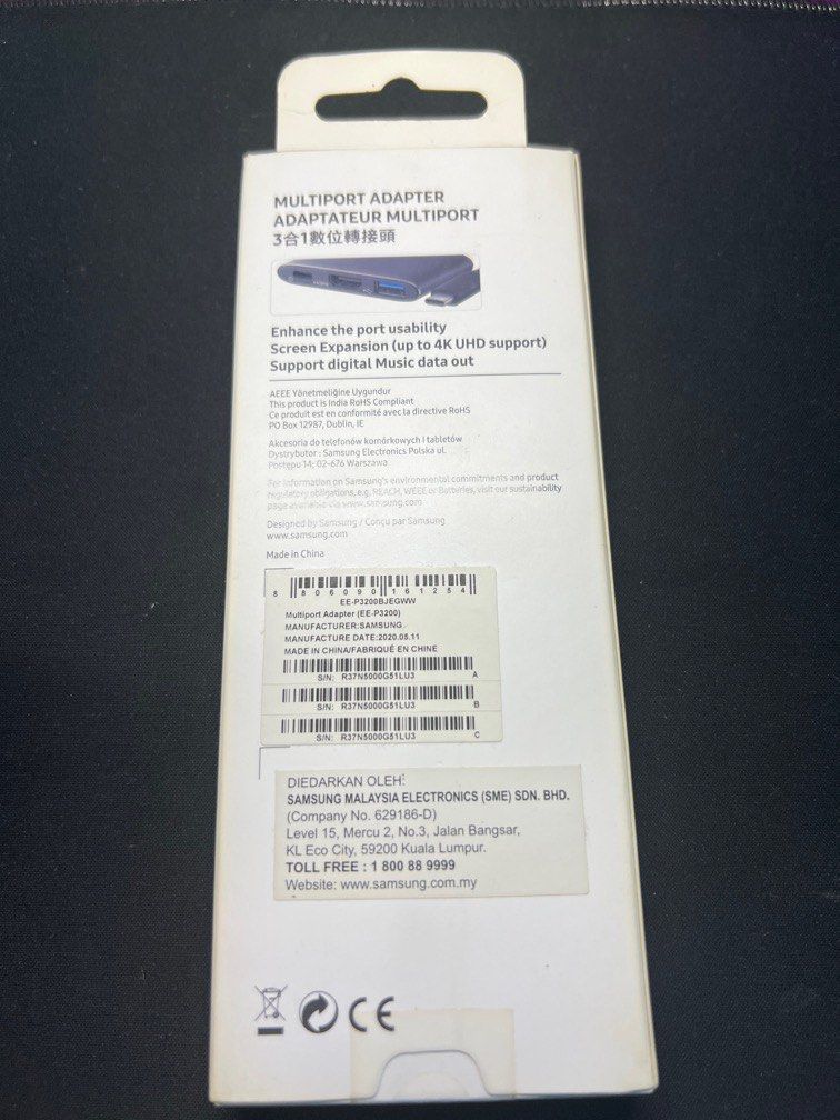 Samsung Multiport Adapter, Computers & Tech, Parts & Accessories