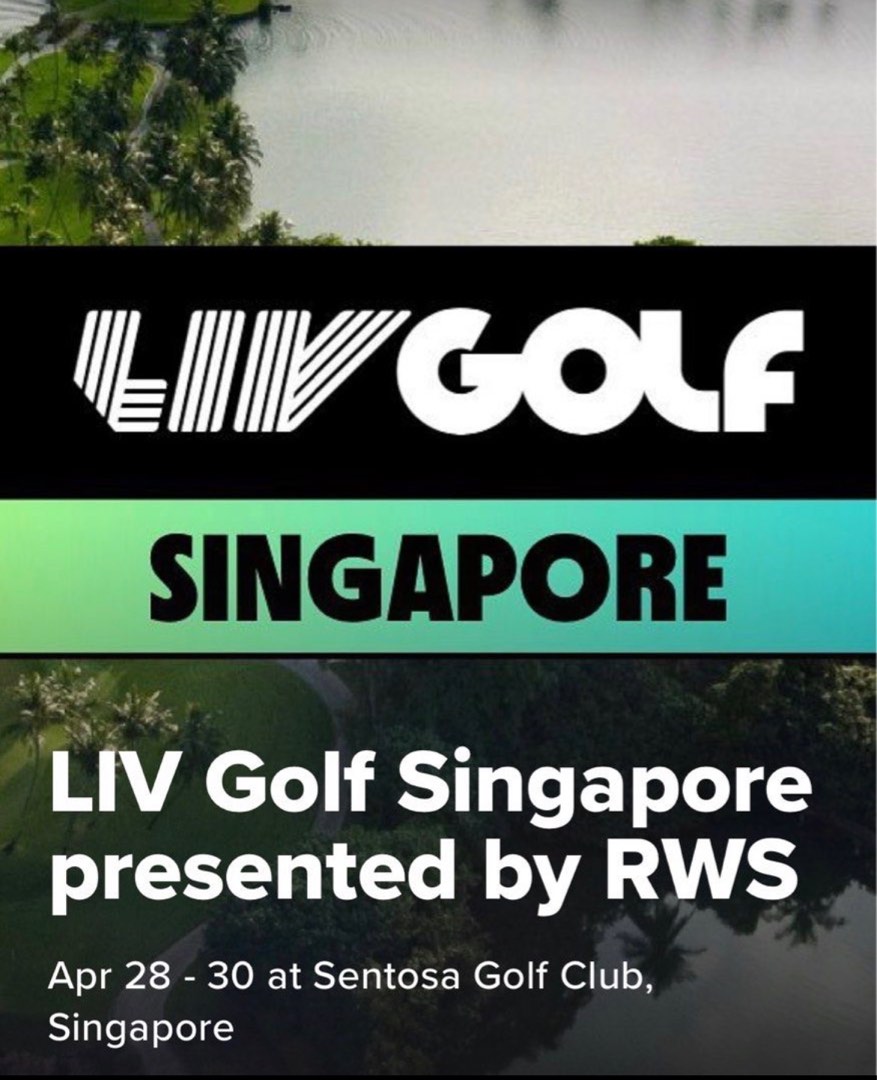 SATURDAY LIV GOLF TICKET, Tickets & Vouchers, Event Tickets on Carousell