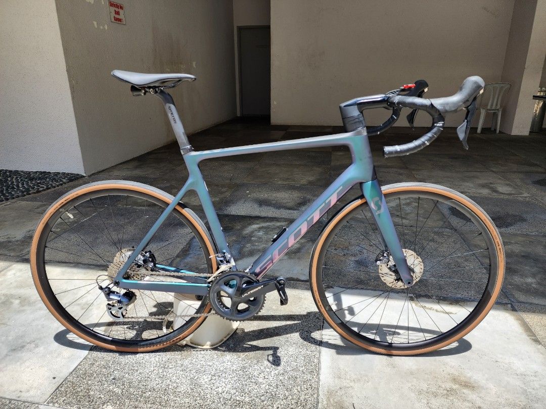 Scott addict rc 30 prism green purple bike shop