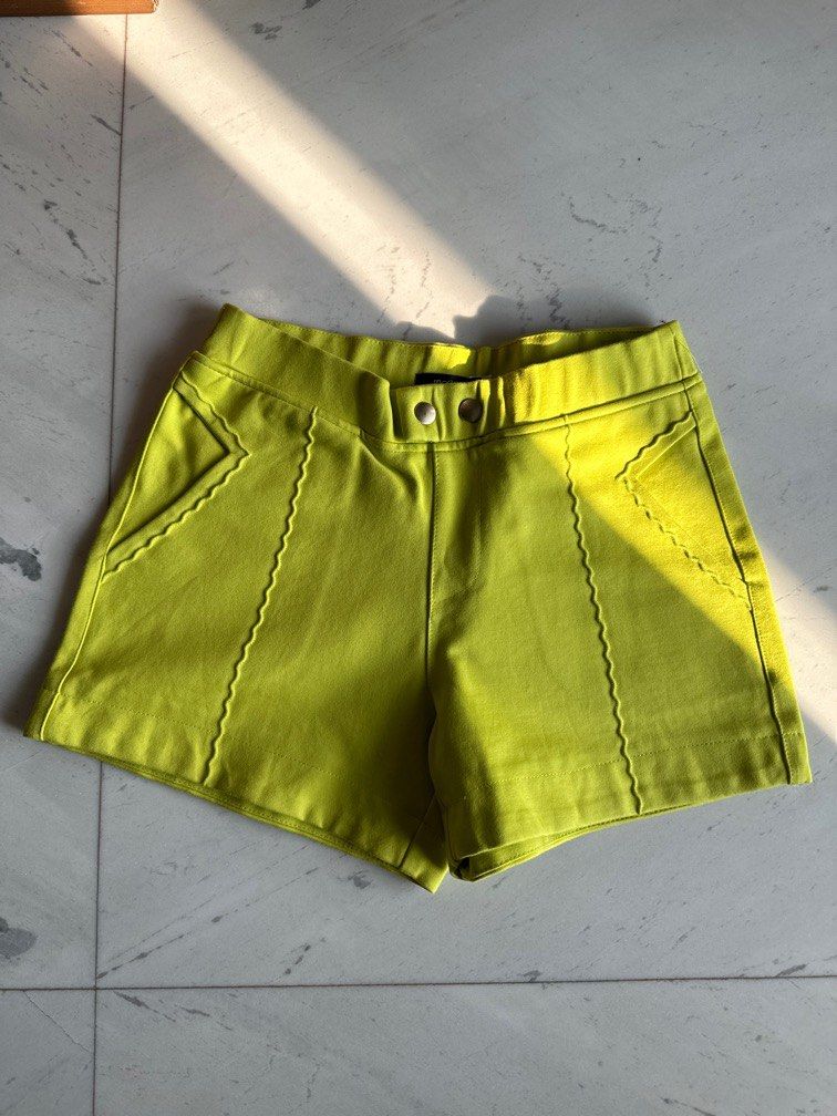 neon colour shorts